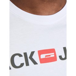 JACK & JONES Plus LOGO T-shirt - Hvid