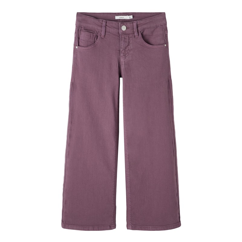 NAME IT Kids Rose Brede Twill Bukser - Arctic Dusk