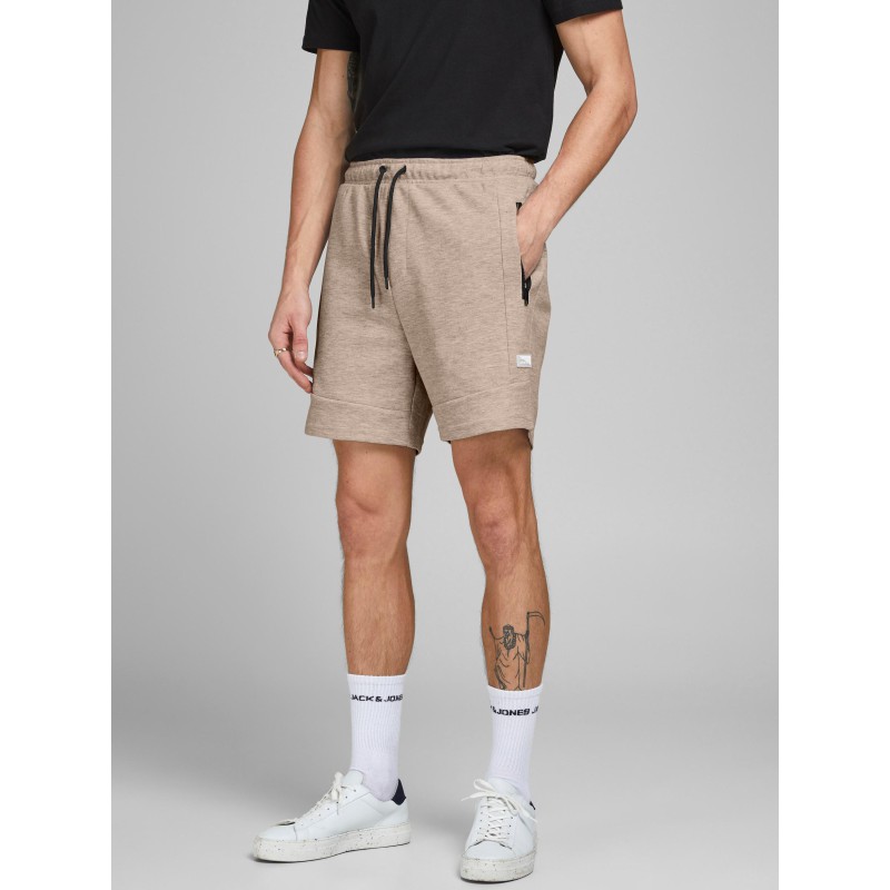 JACK & JONES Sweat Shorts Med Lynlåslommer - Oxford Tan