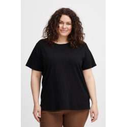 FRANSA Plus Shoulder Basis T-shirt - Sort
