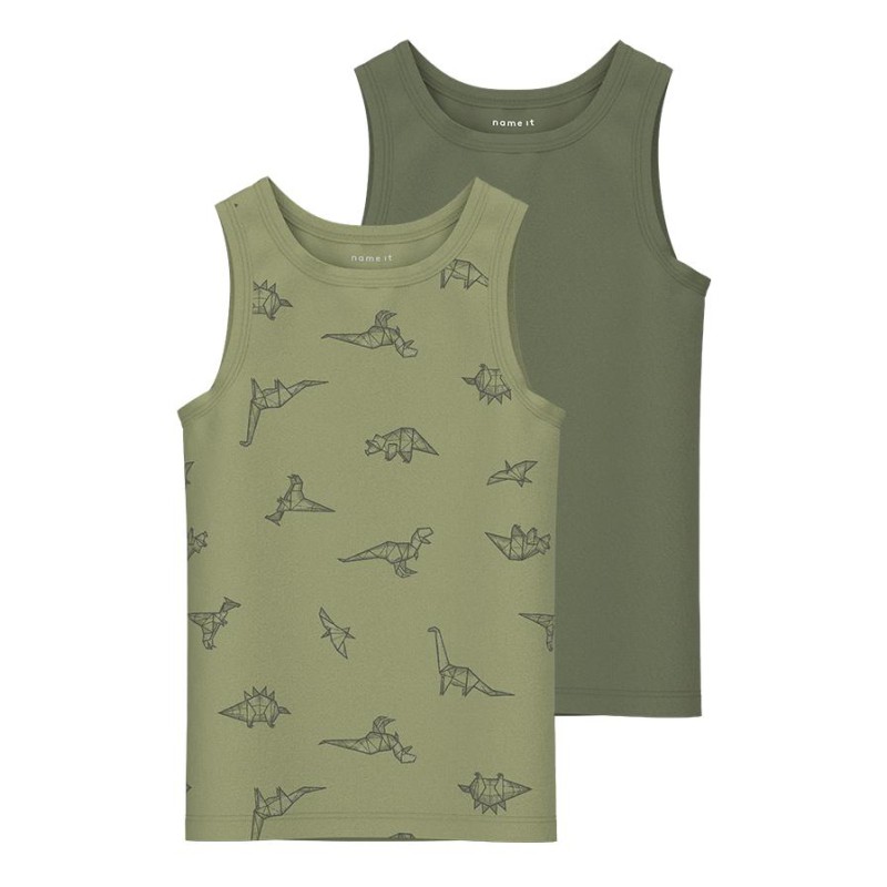 NAME IT Mini Tanktops 2-Pak - Sage