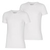 BAMBOO V-hals T-shirt - Undertrøje 2-Pak - Hvid