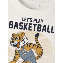 NAME IT Mini Vux Langærmet Top - White Alyssum