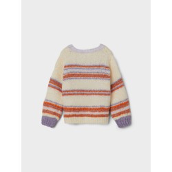 NAME IT Mini Lahelle Strik Pullover - Buttercream