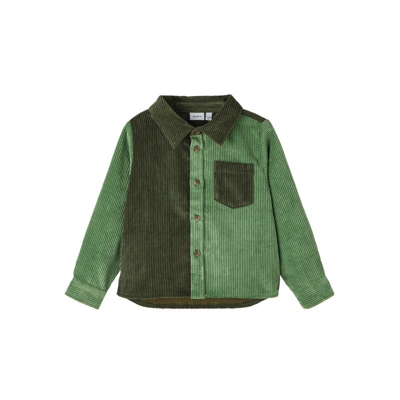 NAME IT Mini Lasallo Overshirt I Blød Fløjl - Rifle Green