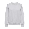 ONLY Dixie Langærmet O-hals Sweatshirt- Light Grey Melange