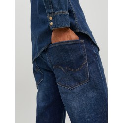 JACK & JONES Mike Original Tapered Jeans - Blue Denim