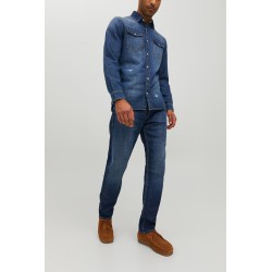 JACK & JONES Mike Original Tapered Jeans - Blue Denim