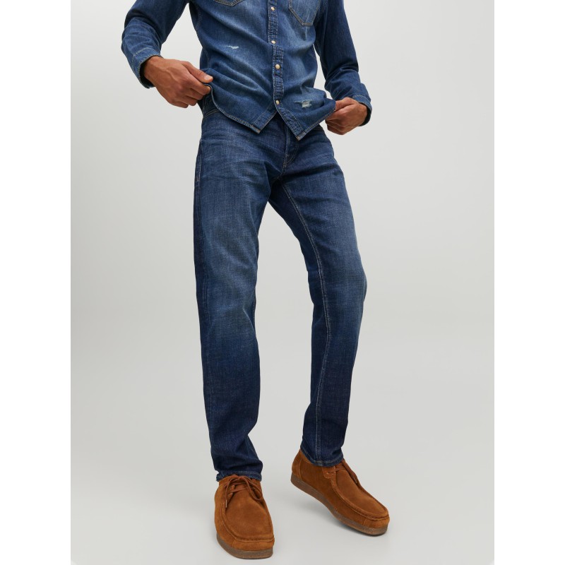 JACK & JONES Mike Original Tapered Jeans - Blue Denim