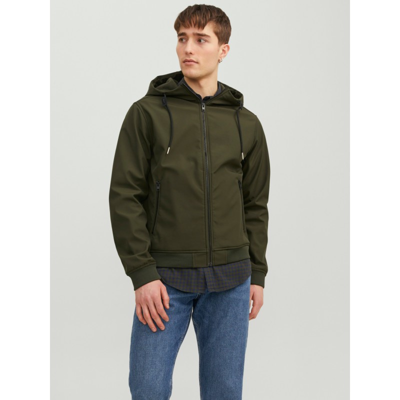 JACK & JONES Ebasic Softshell Hood - Rosin