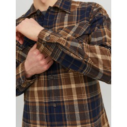 JACK & JONES Eddie Ternet Overskjorte - Otter