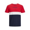 JACK & JONES Reid Blocking T-shirt - Tango Red