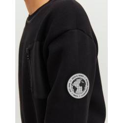 JACK & JONES Junior Lift Off Lomme Sweatshirt - Sort