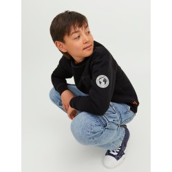 JACK & JONES Junior Lift Off Lomme Sweatshirt - Sort