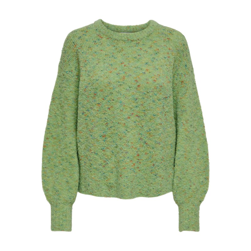 JDY Marian Nuella Life Langærmet Pullover Knt - Grass Green