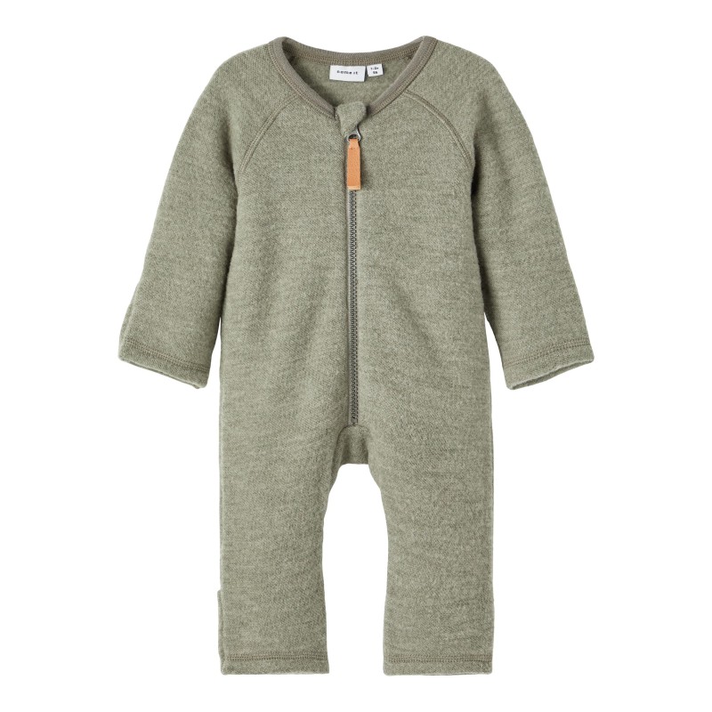 NAME IT Baby Mino Uld L/S Heldragt - Vetiver