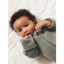 NAME IT Baby Mino Uld L/S Heldragt - Vetiver