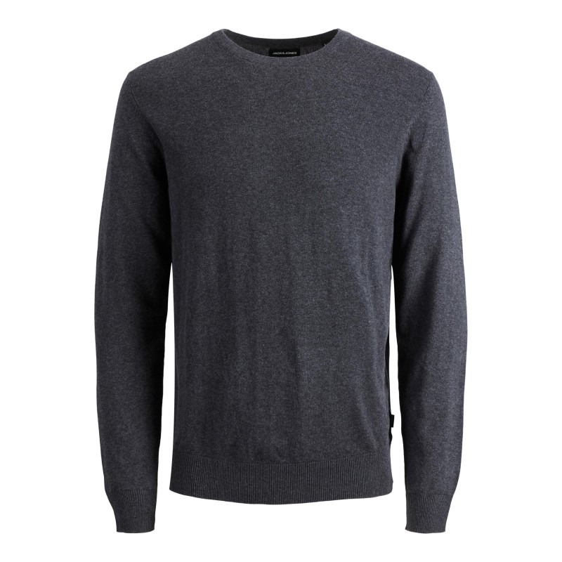 JACK & JONES Emil Crew Neck Pullover - Dark Grey Melange