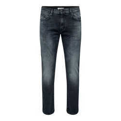 ONLY & SONS Weft Slim Jeans - Blue Black Denim
