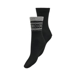 ONLY Gudrun Wool Socks 2-Pack - Sort