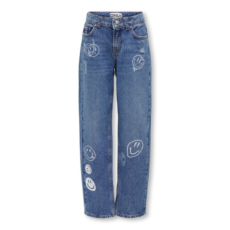 KIDS ONLY Robyn St La Smile Jns Cro - Medium Blue Denim