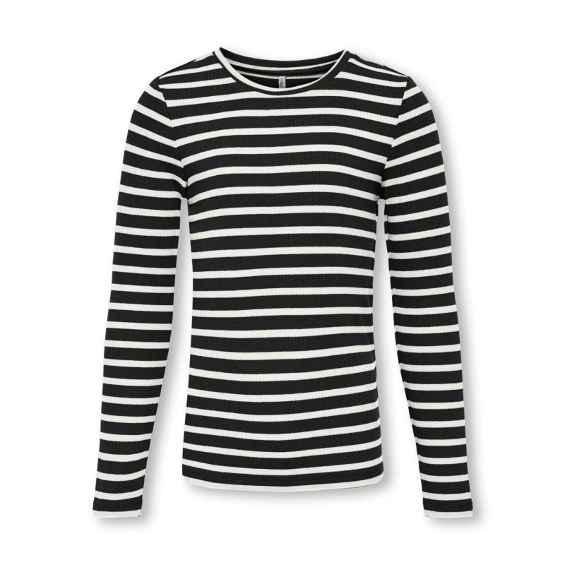 KIDS ONLY Luna Langærmet O-Neck Top Jrs - Sort