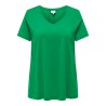 ONLY CARMAKOMA Bonnie S/S A-Shape T-shirt- Green Bee