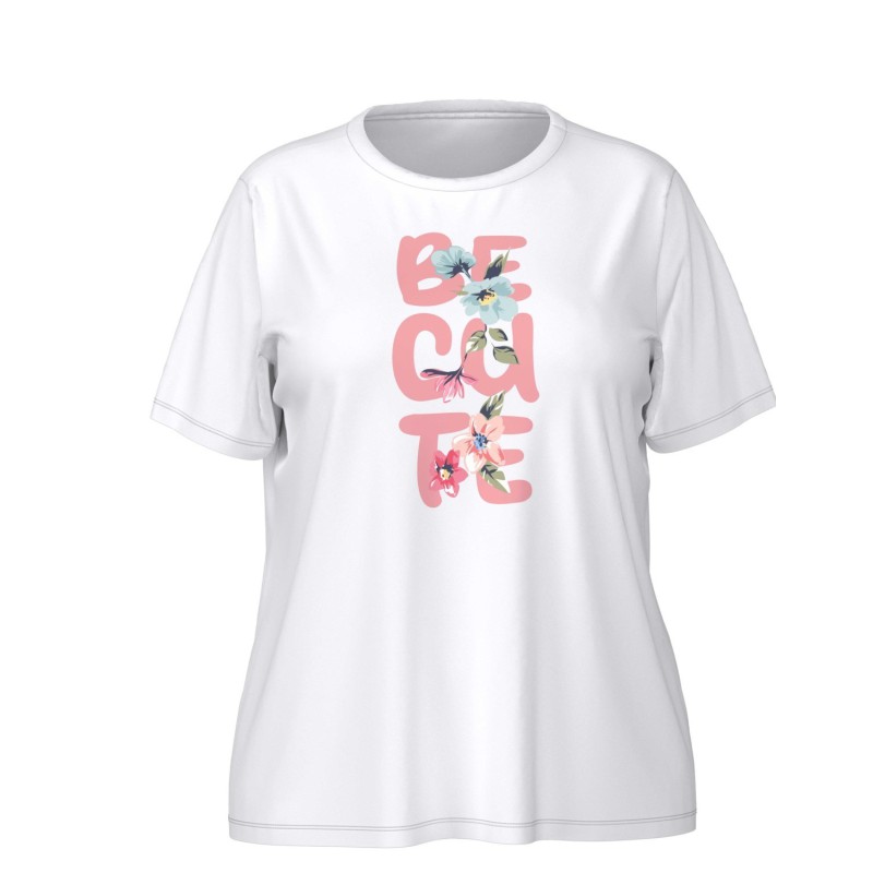 ONLY CARMAKOMA Cutie S/S O-Neck Reg Tee Jrs - Hvid