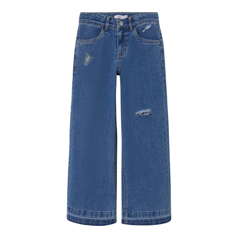 NAME IT Kids Bella Brede Jeans - Dark Blue Denim