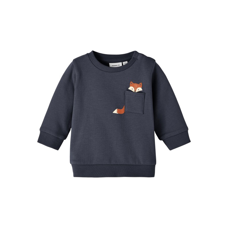 NAME IT Baby Own L/S Sweatshirt - India Ink