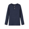 NAME IT Mini Rib L/S To - Dark Sapphire