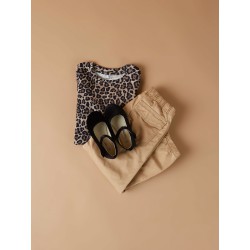 NAME IT Sys Xsl Langærmet Top - Oxford Tan