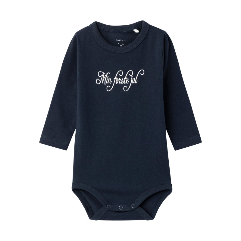 NAME IT Baby Rajul L/S Bodysuit - Dark Sapphire