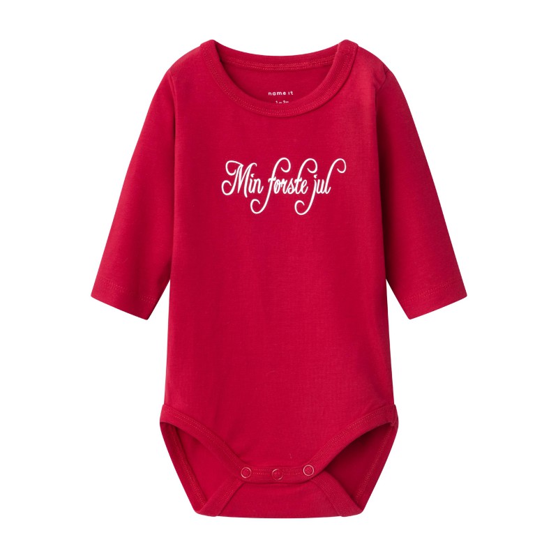 NAME IT Baby Rajul L/S Bodysuit - Jester Red