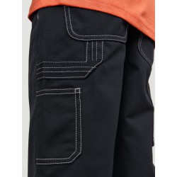 JACK & JONES Junior Karl Contrast Cargo Bukser - Sort
