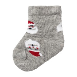 NAME IT Baby Christmas Sokker - Grey Melange