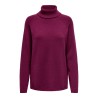 JDY Marco Strik Pullover Med Rullekrave - Purple Potion