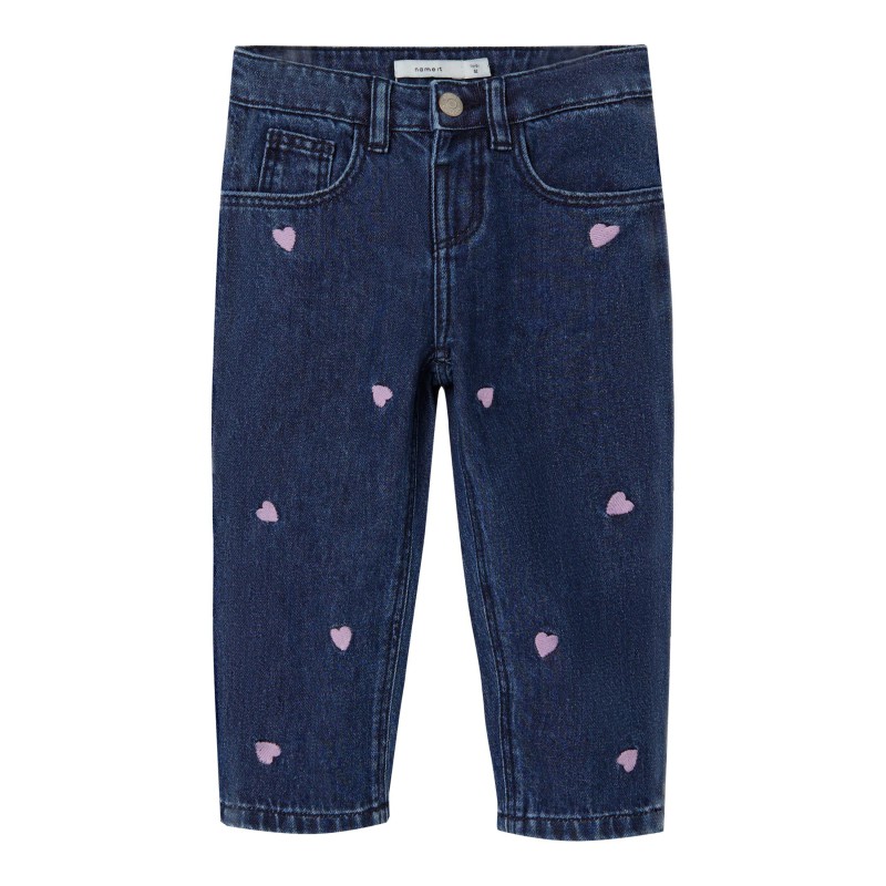 NAME IT Mini Bella Shaped Jeans - Dark Blue Denim