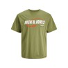 JACK & JONES Junior Black T-shirt - Olive Branch