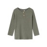 NAME IT Mini Rib L/S Top - Dusty Olive