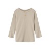 NAME IT Mini Rib L/S Top - Pure Cashmere