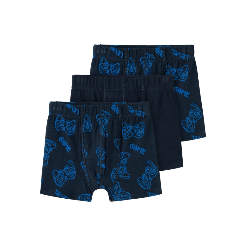 NAME IT Mini Gamer Boxershorts 3-Pak - Dark Sapphire