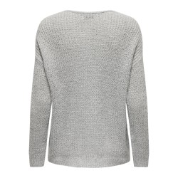 JDY New Megan Strik Pullover - Cloud Dancer