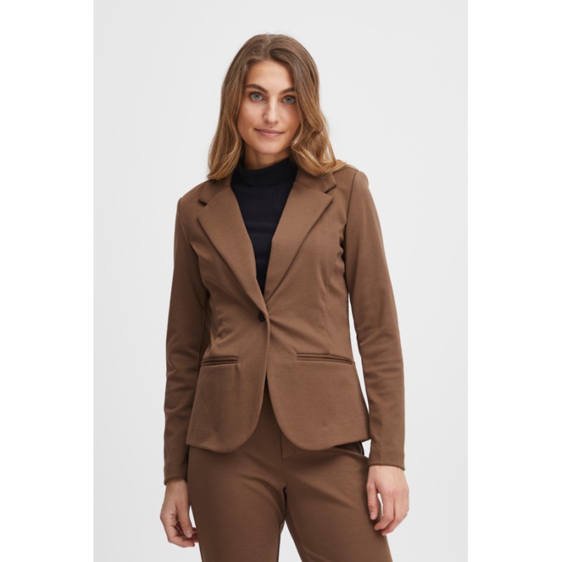 FRANSA Klassisk Stretch Blazer - Coca Mocha