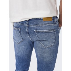 ONLY & SONS Weft Regular Bukser - Medium Blue Denim