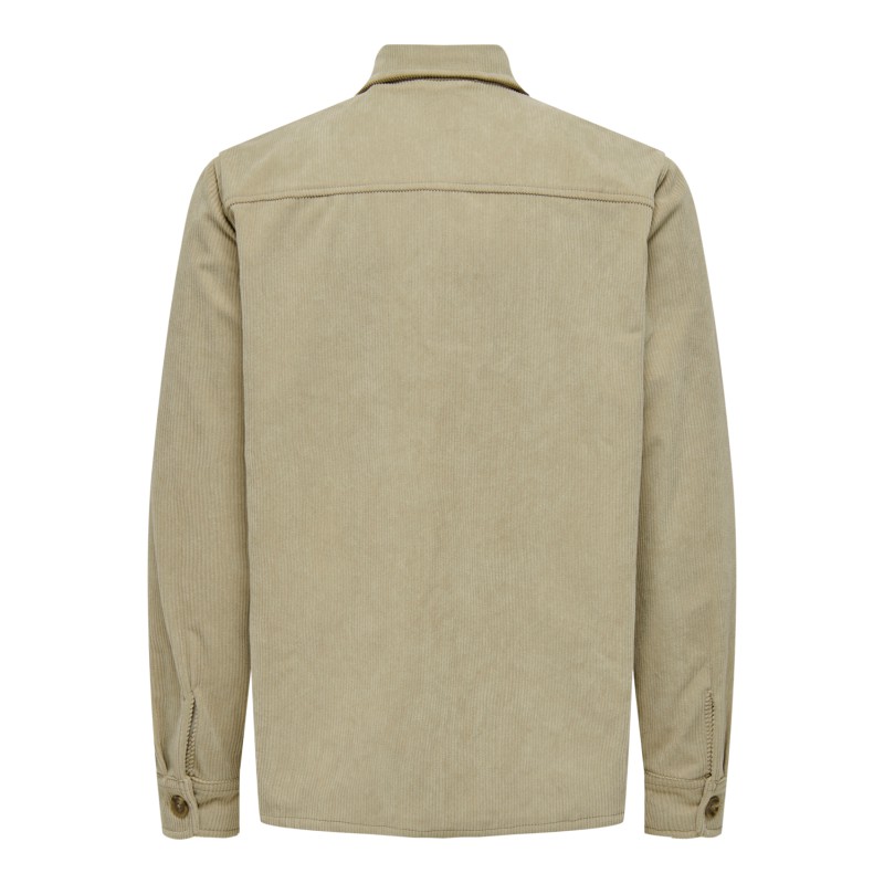 ONLY & SONS Onstile Corduroy 0111 Shirt - Chinchilla
