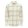 ONLY & SONS Lars L/S Ternet Skjorte - Antique White