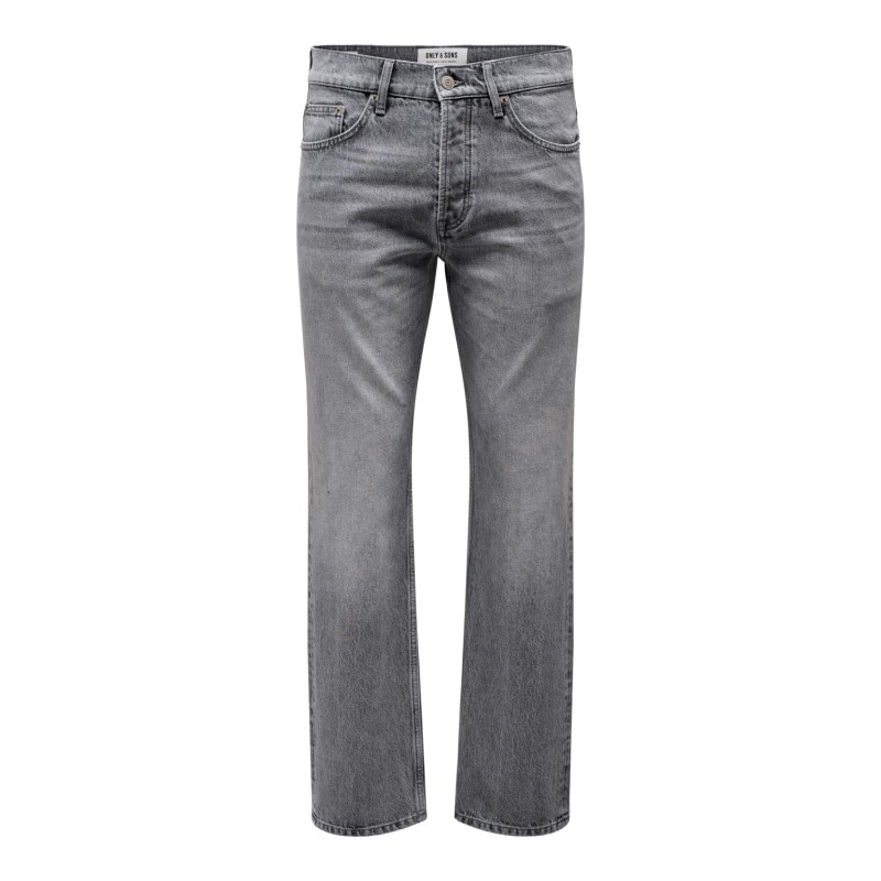 ONLY & SONS Onsedge Str. One Mgd 8202 Dot Denim - Medium Grey Denim