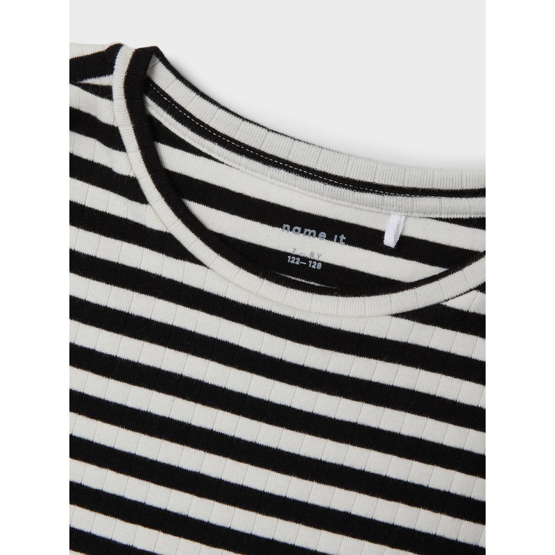 NAME IT KIDS pige - Suraja x-slim langærmet bluse - Sort