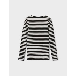 NAME IT KIDS pige - Suraja x-slim langærmet bluse - Sort